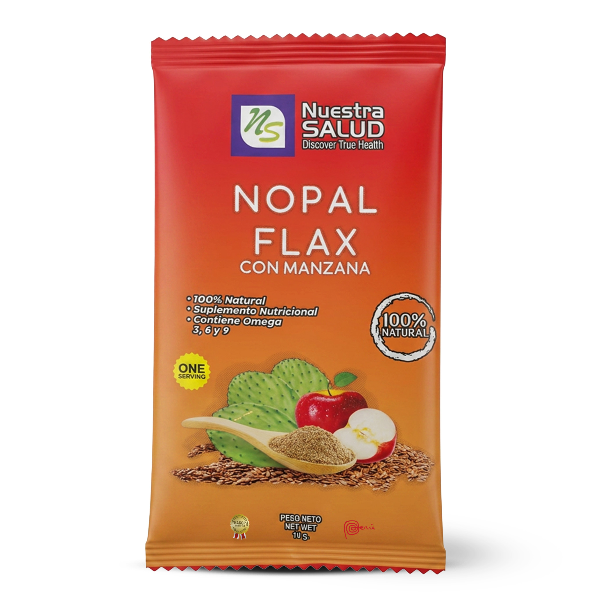 Nopal Flax Manzana 10 g